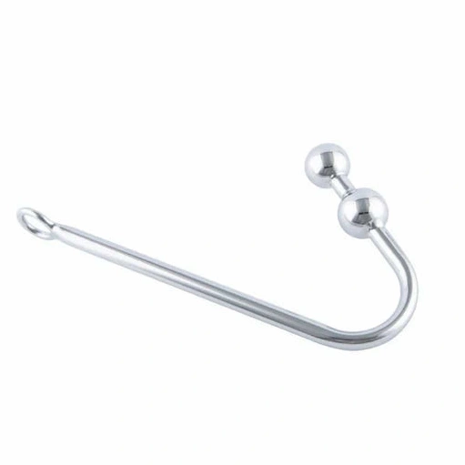 Two 4417 Steel Balls Hook Anal Stainless Pleasurable 0302